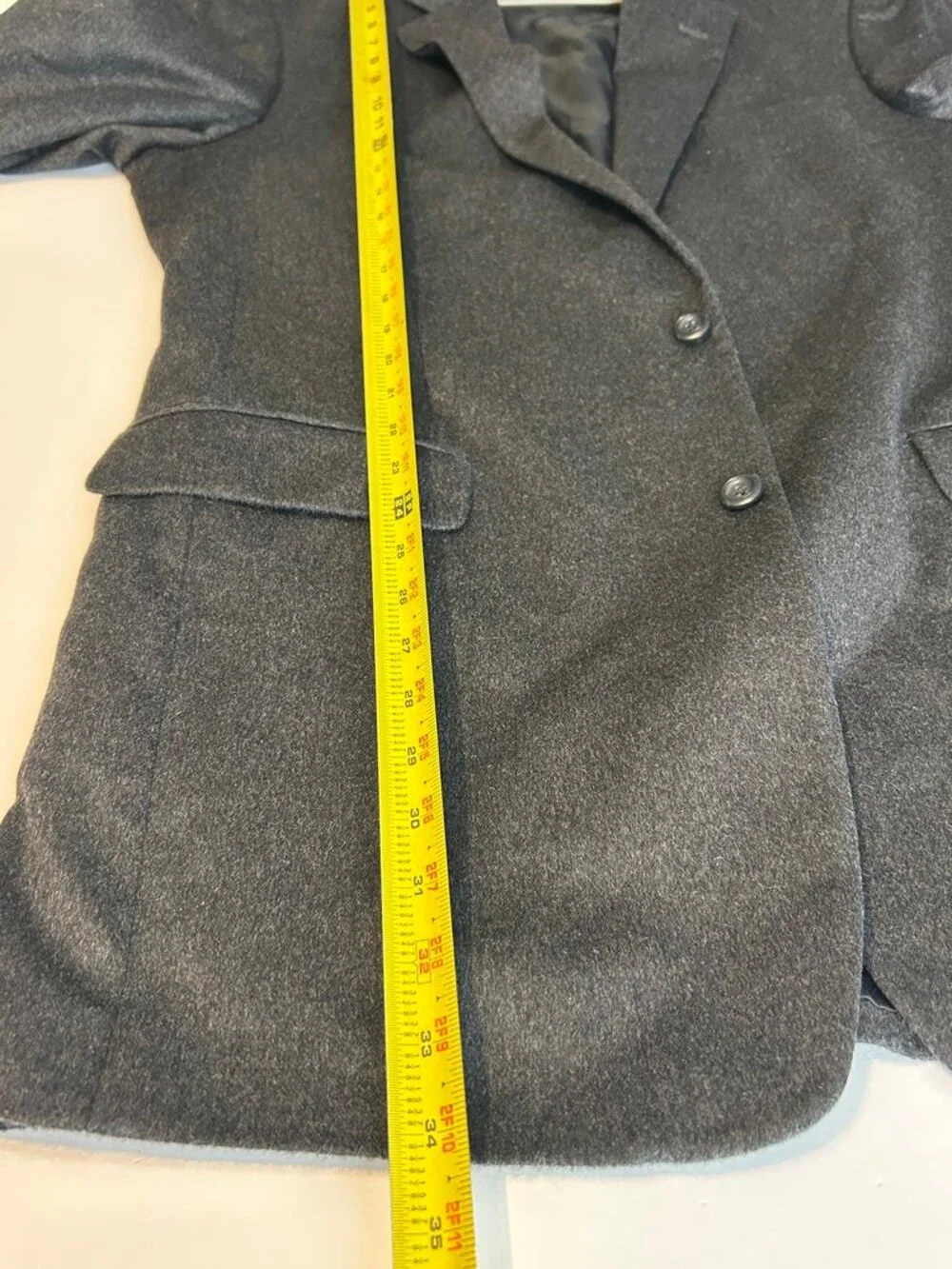 Jos. A. Bank 100% Cashmere Blazer 44XL Charcoal Gray Classic Luxury Capsule